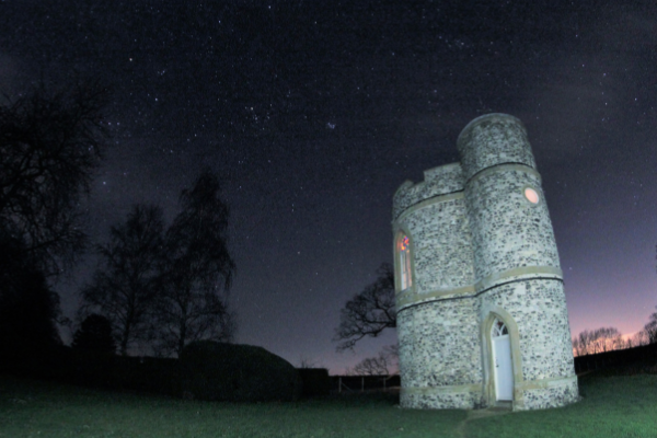 Orion, The Seven Sisters and Cassiopeia at Prospect Tower