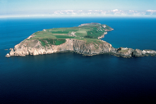 aerial view of Lundy