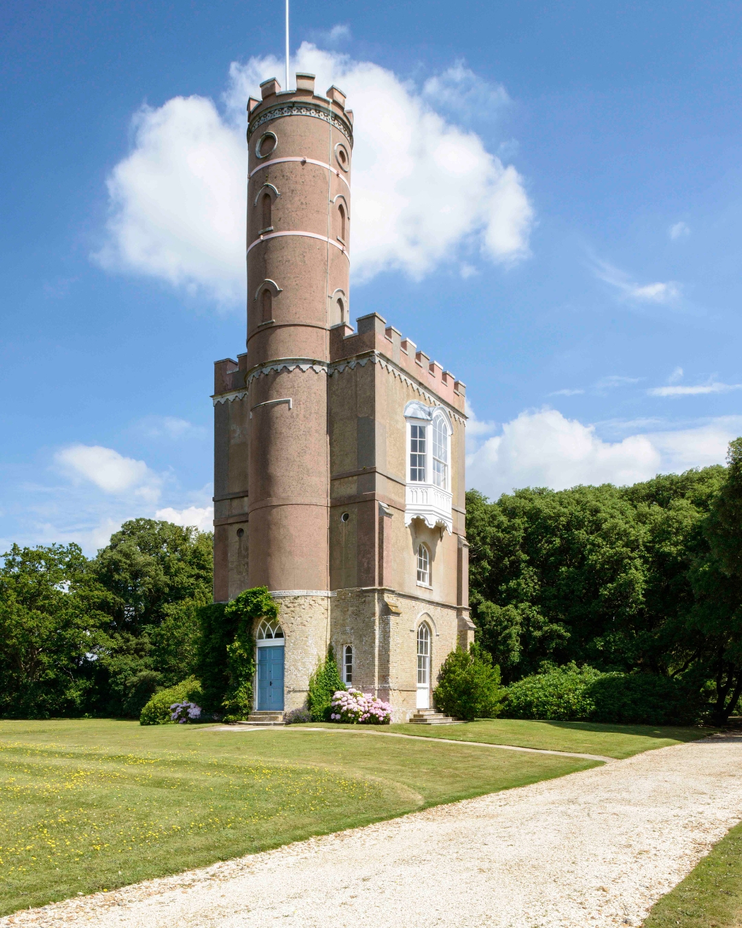 A Georgian folly overlooking a lawn