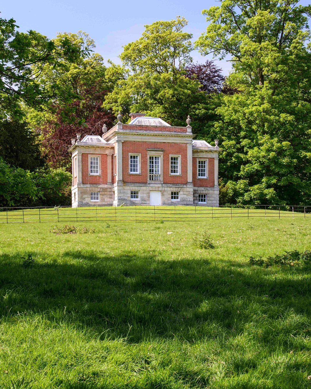 A miniature French-style chateau perched on a hilltop