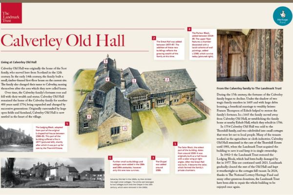 Interpretation board Calverley Old Hall 1 600x400